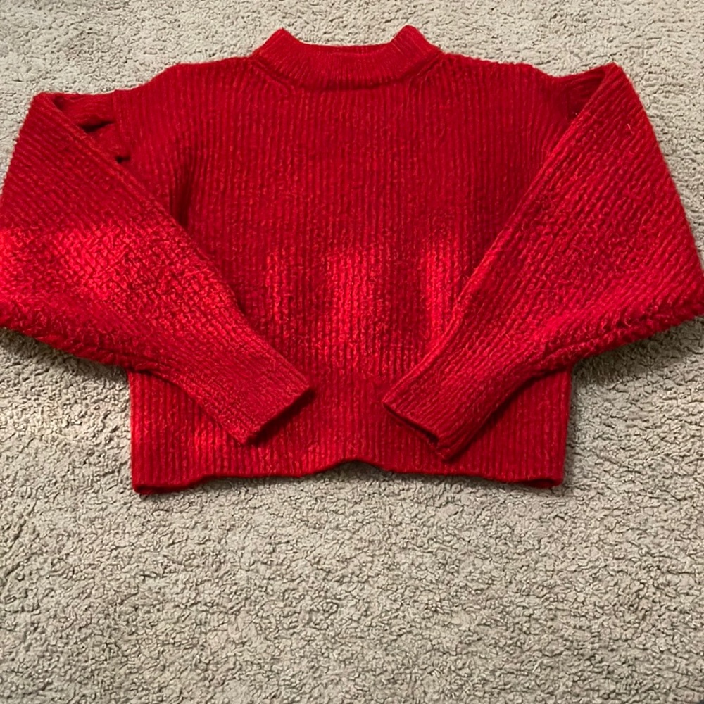 Red sweater